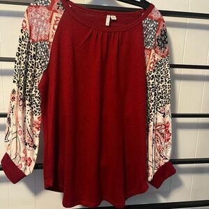 NWOT Women's Size M, CATO 3/4 Sleeve Pullover Top, G5